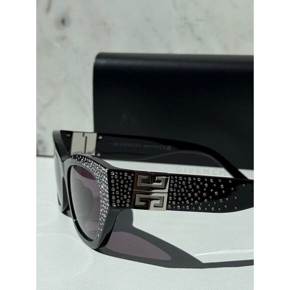 NEW Givenchy GV4019IS Strass Crystal Black Sunglasses $870 main image 7
